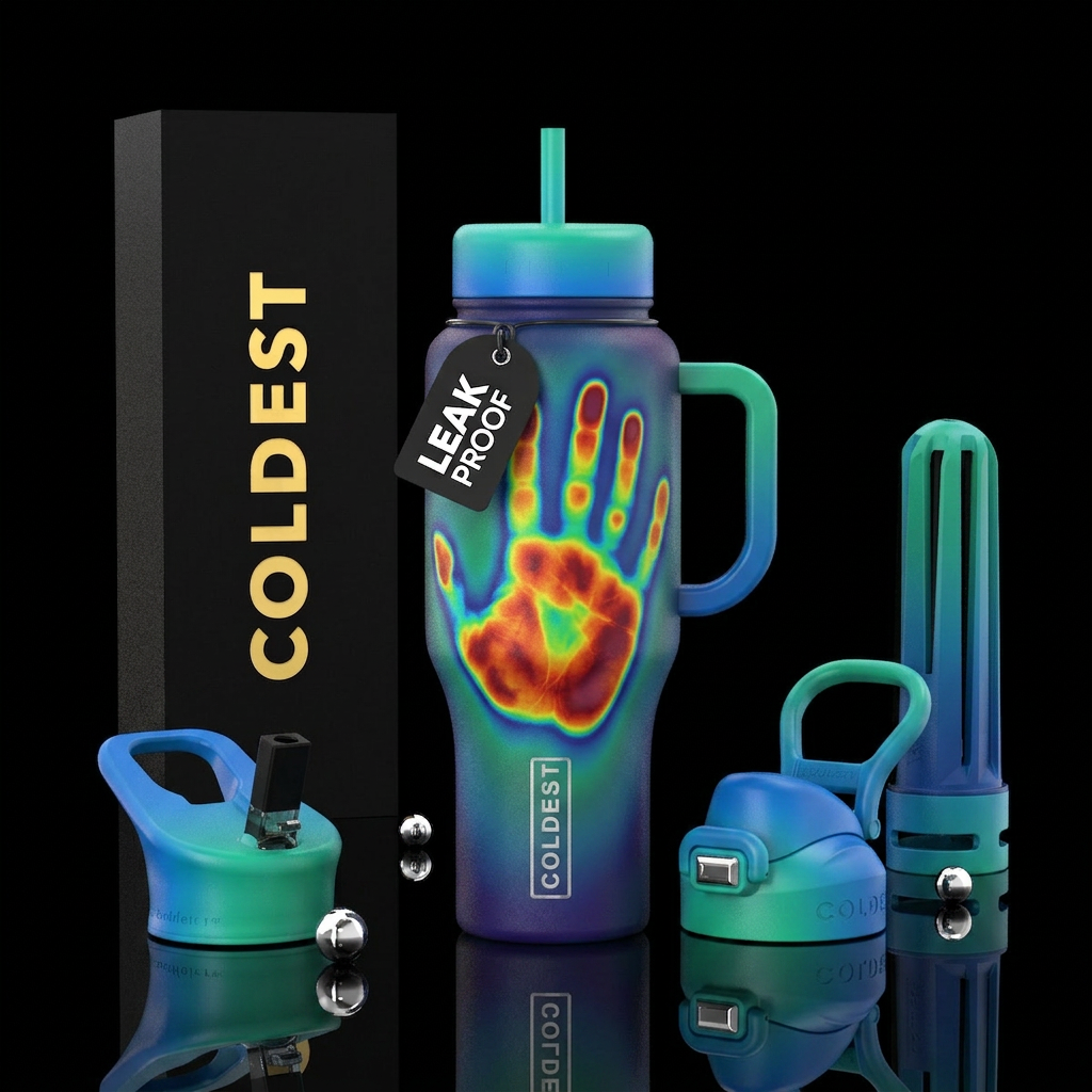 Heat changing coloheat sensitive mood ring style, ... water bottle design