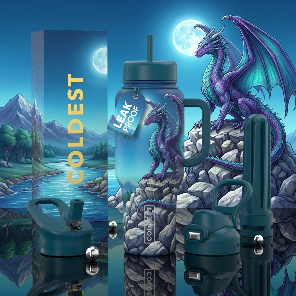 Guarding from above water bottle design
