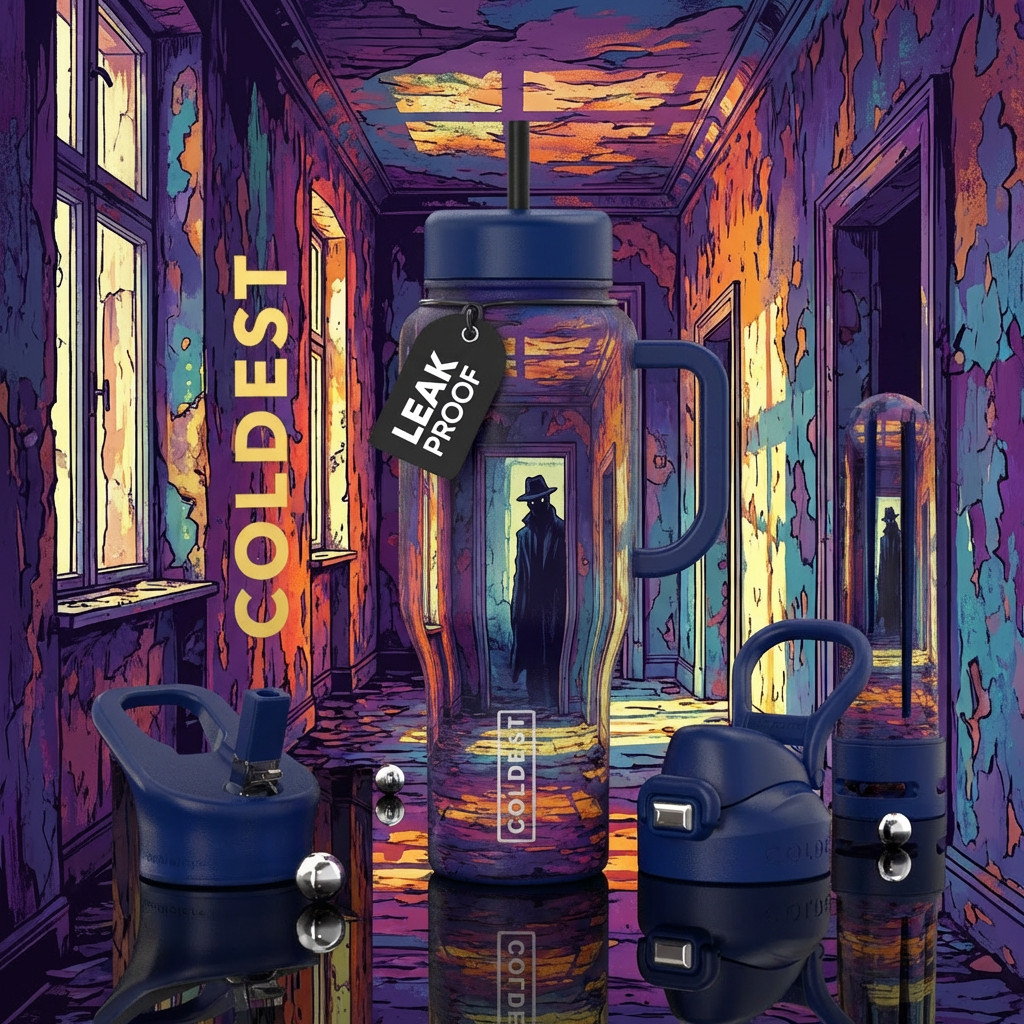 Dark Shadow water bottle design