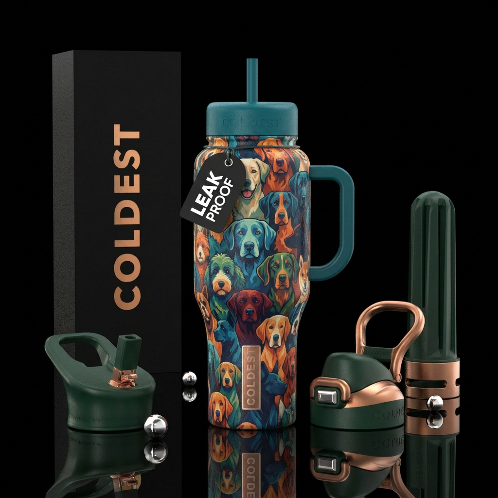 Best dogs ever water bottle design