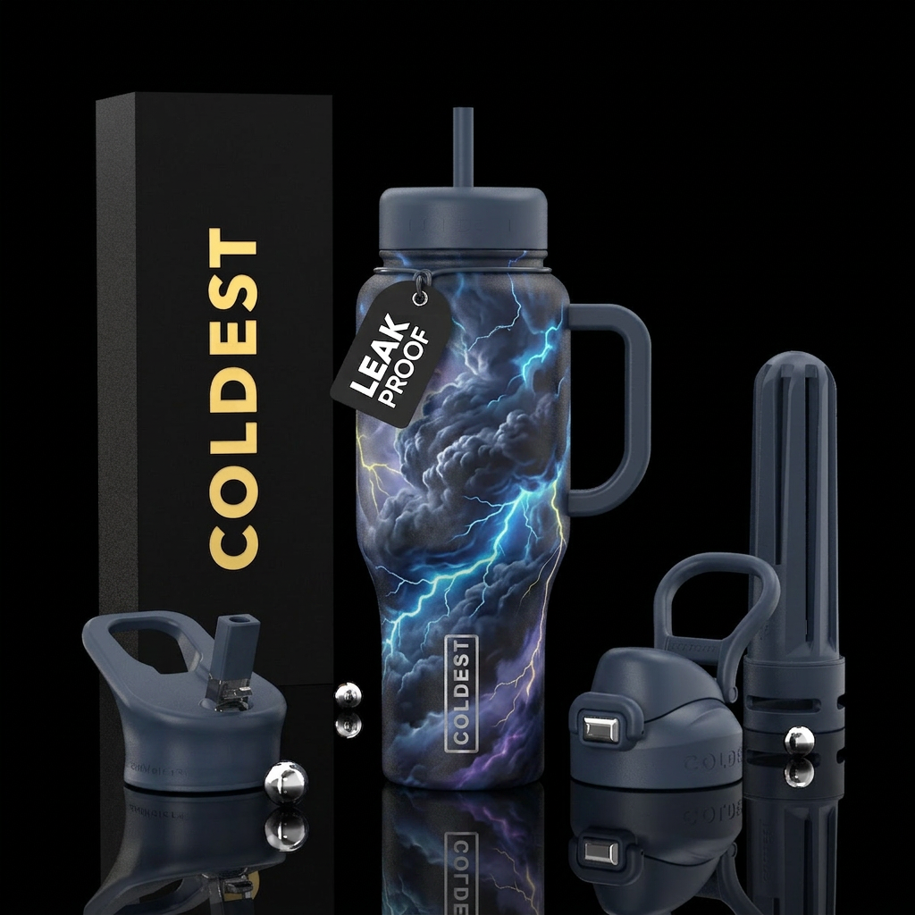 Perfect storm water bottle design