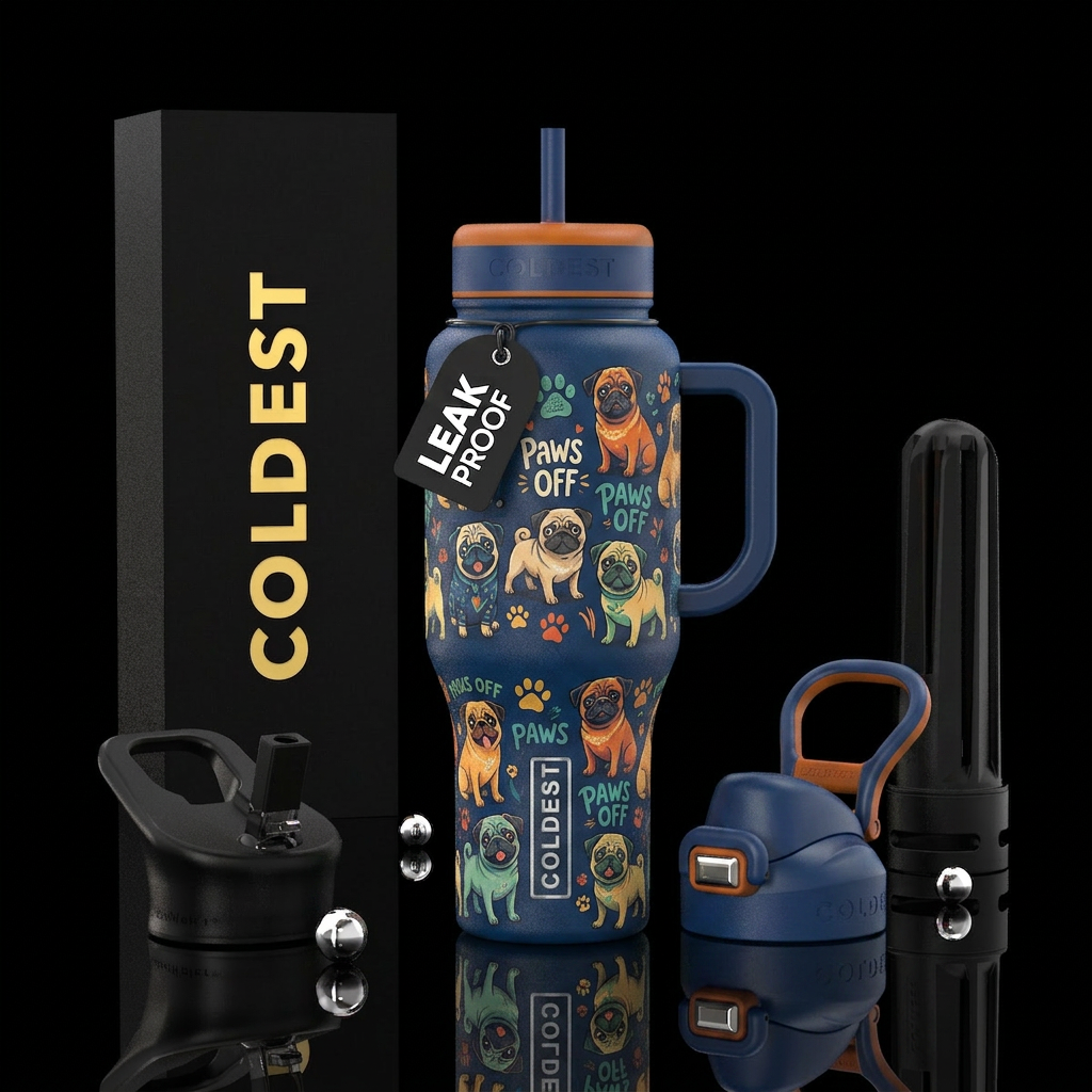 paws off water bottle design