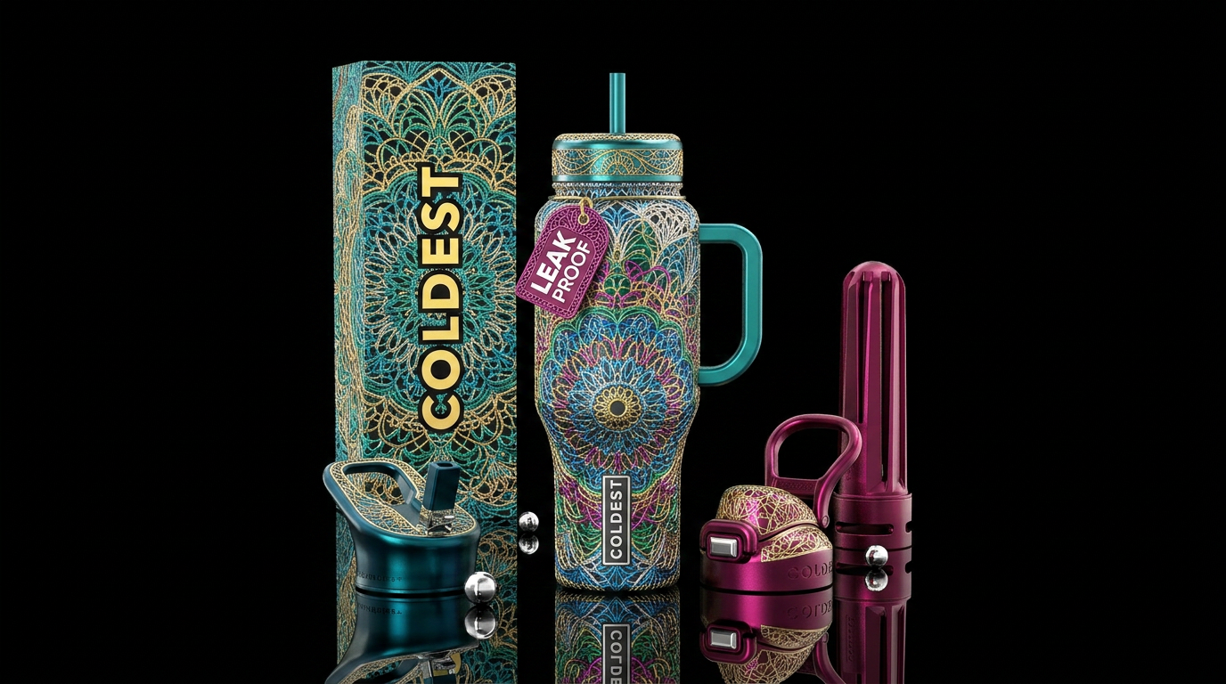 Doilies, elegant, sophisticated, luxury feel, high... water bottle design