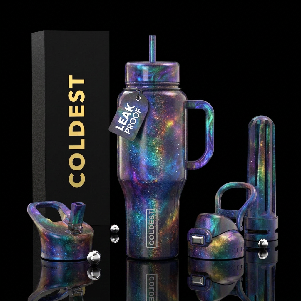 enchanting, magical water bottle design