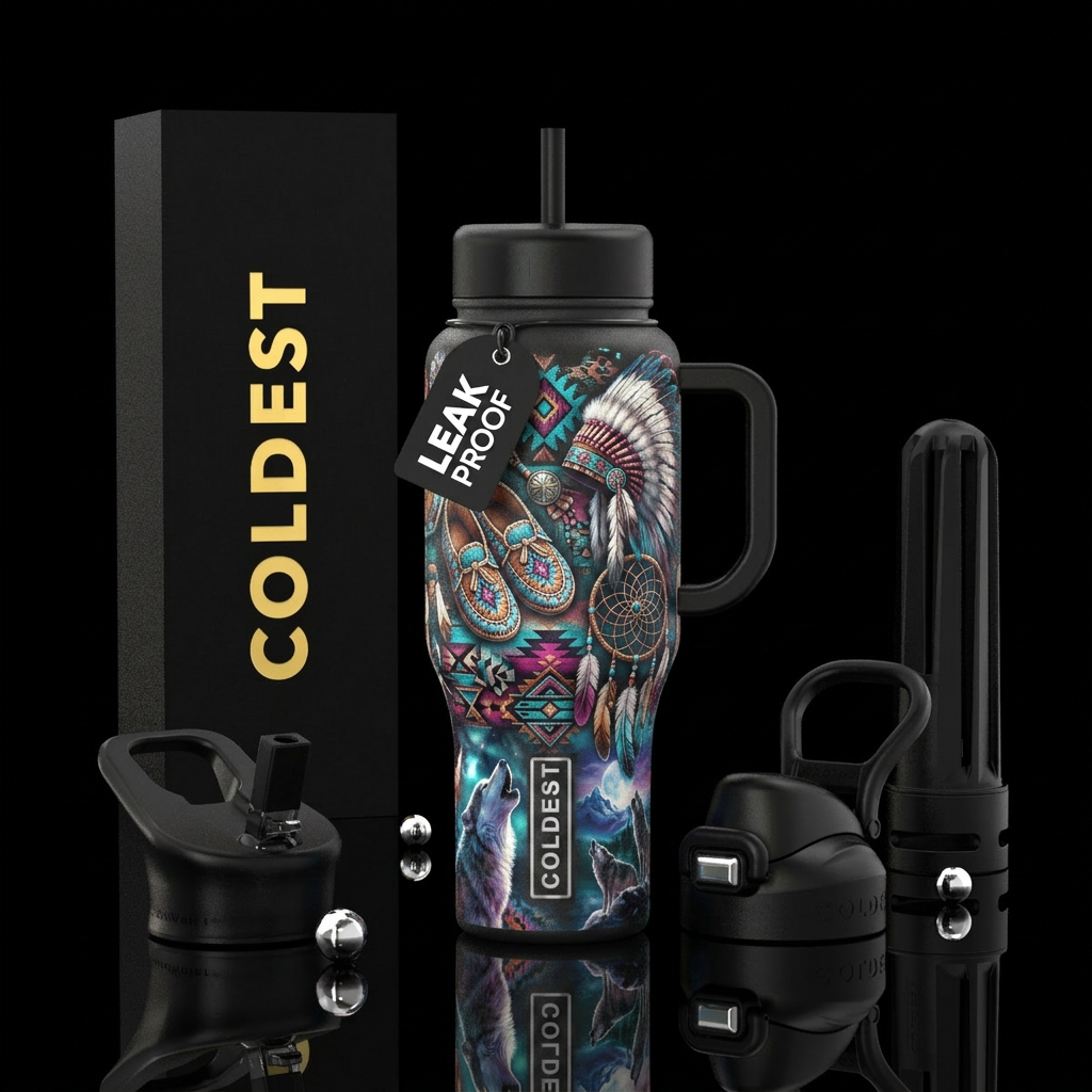 Native boots water bottle design