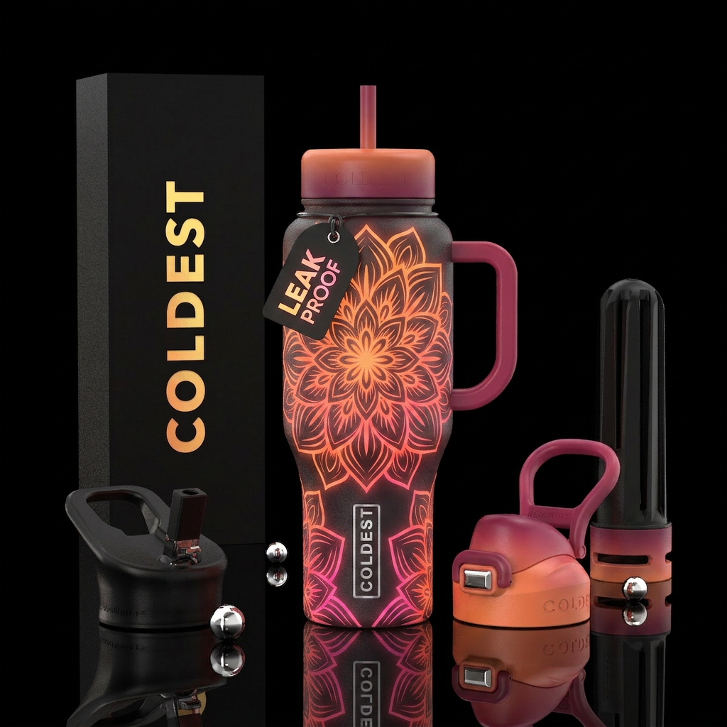 gradiant tropics water bottle design