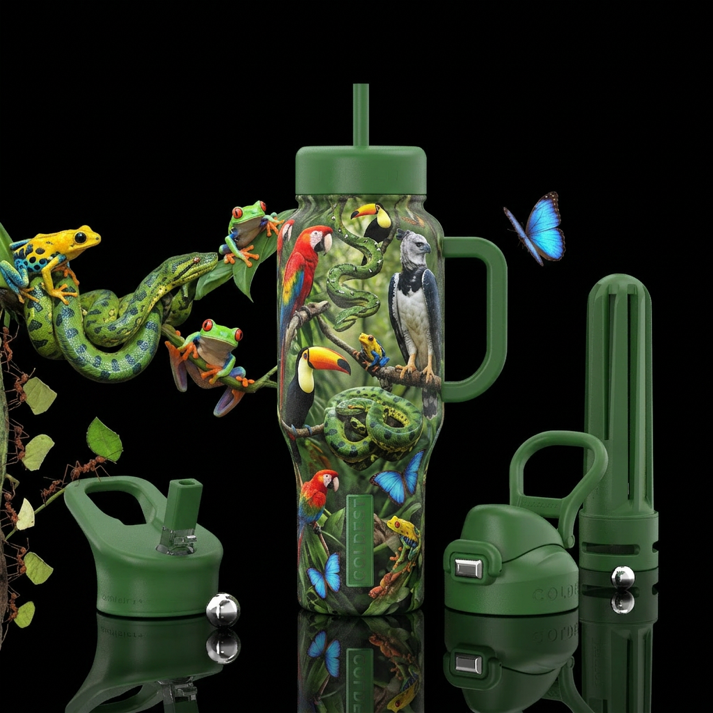 forest floor water bottle design