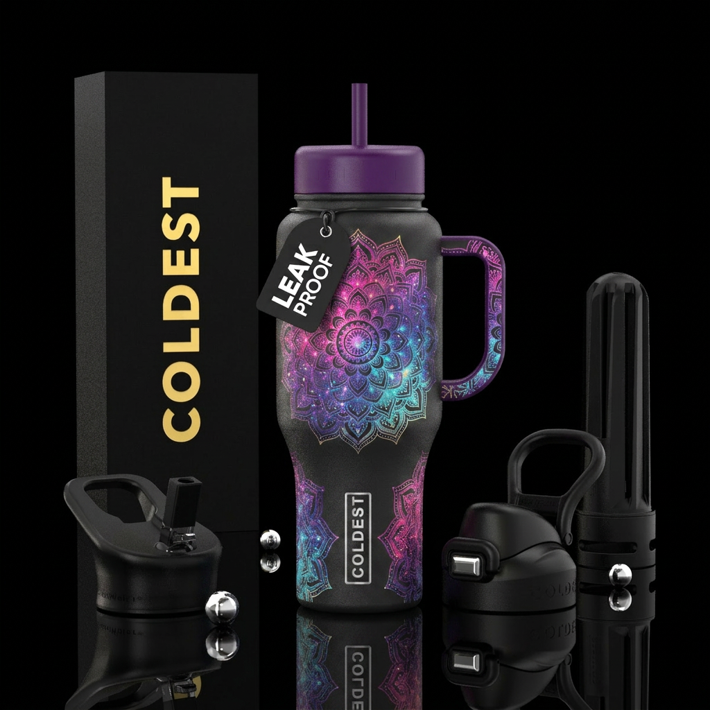 gradiant galaxy water bottle design