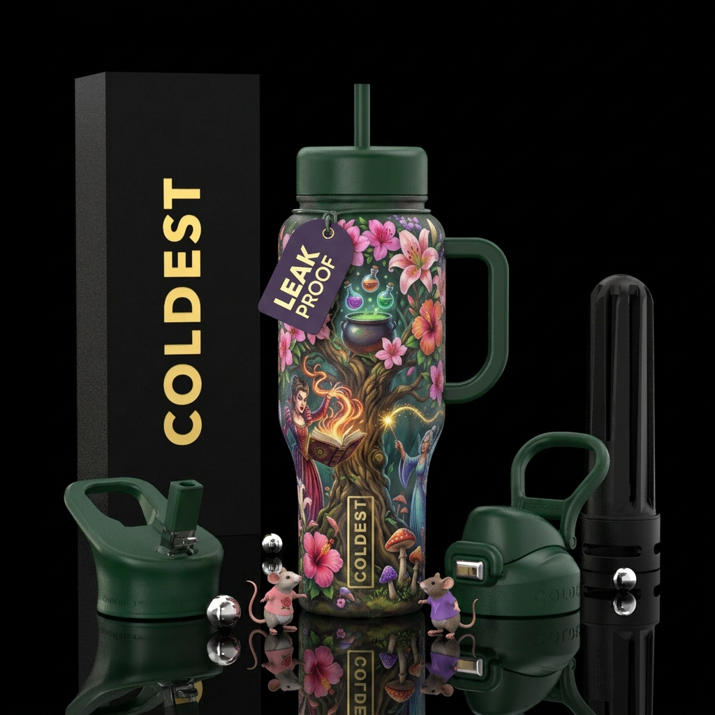 Floral Fairytale water bottle design