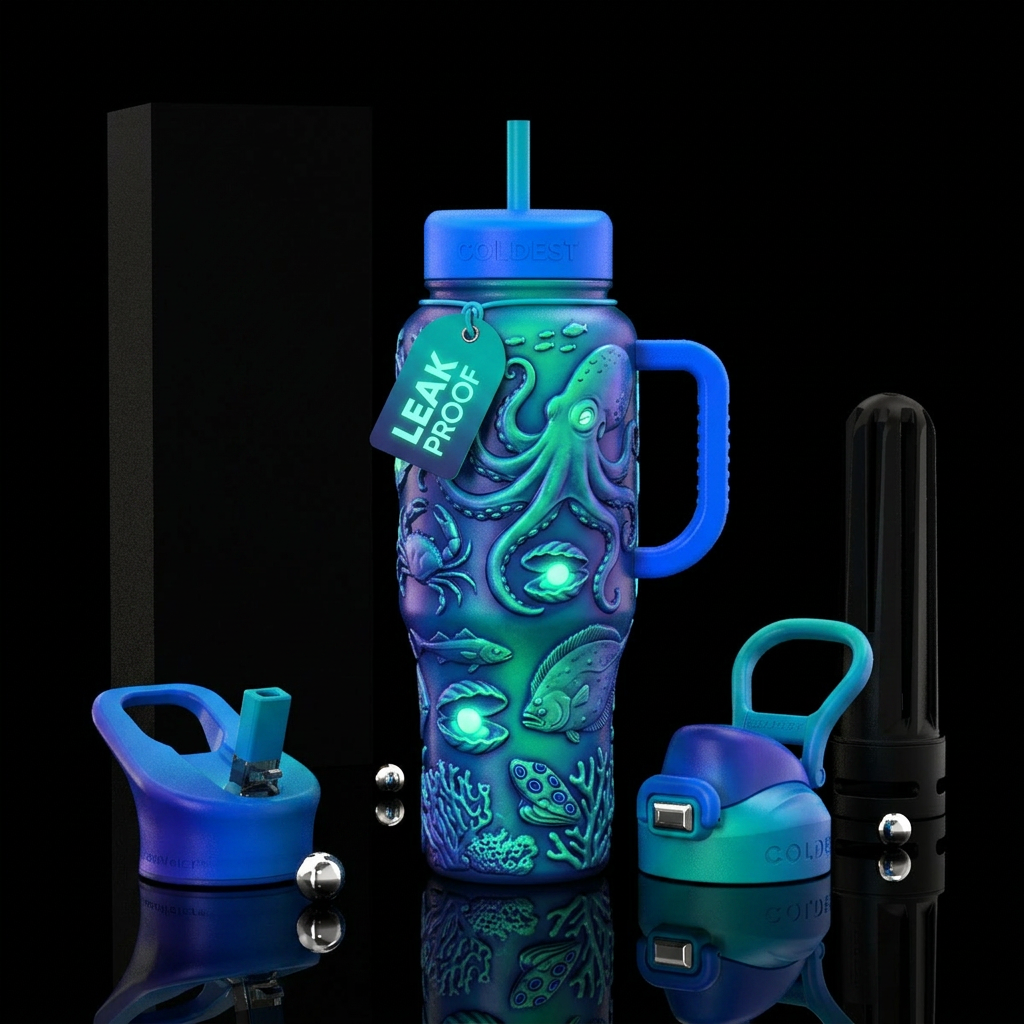Under the sea water bottle design