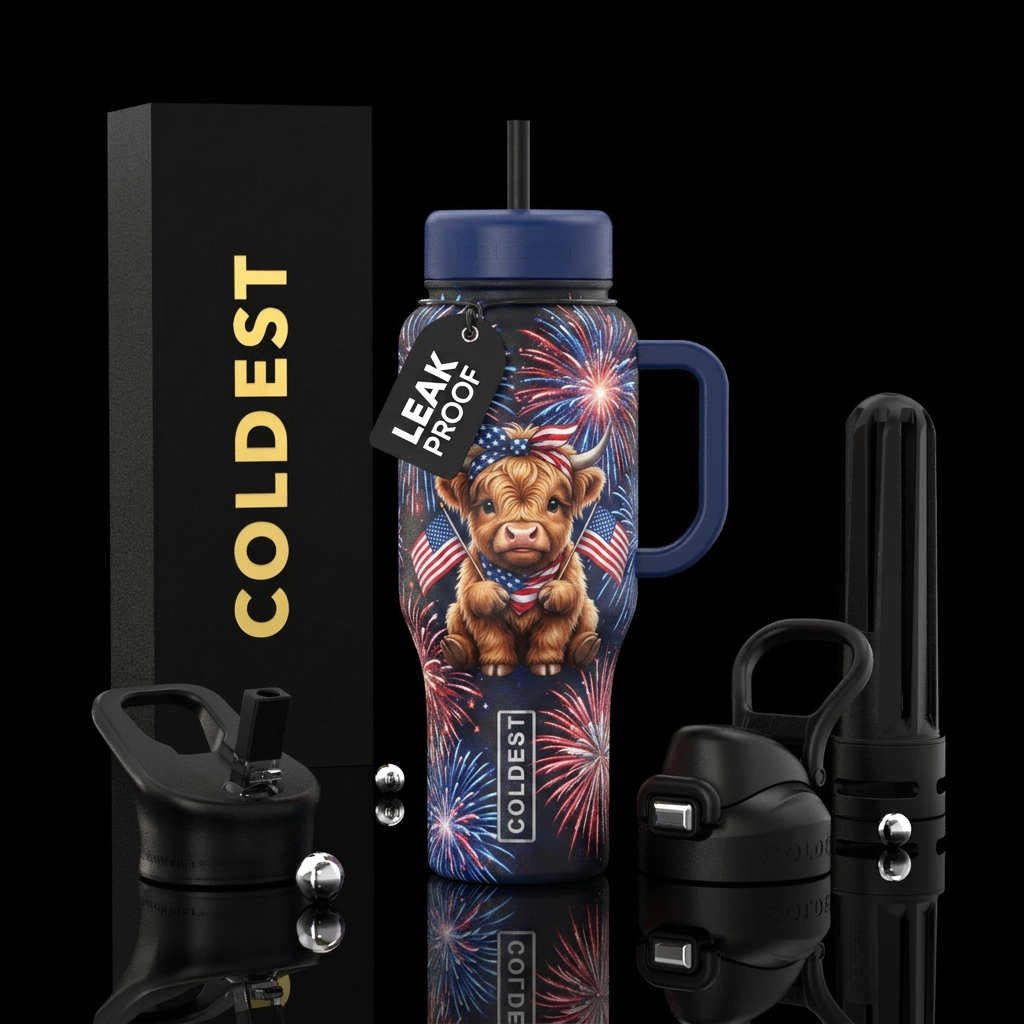 AMERICAN HEIFFER water bottle design