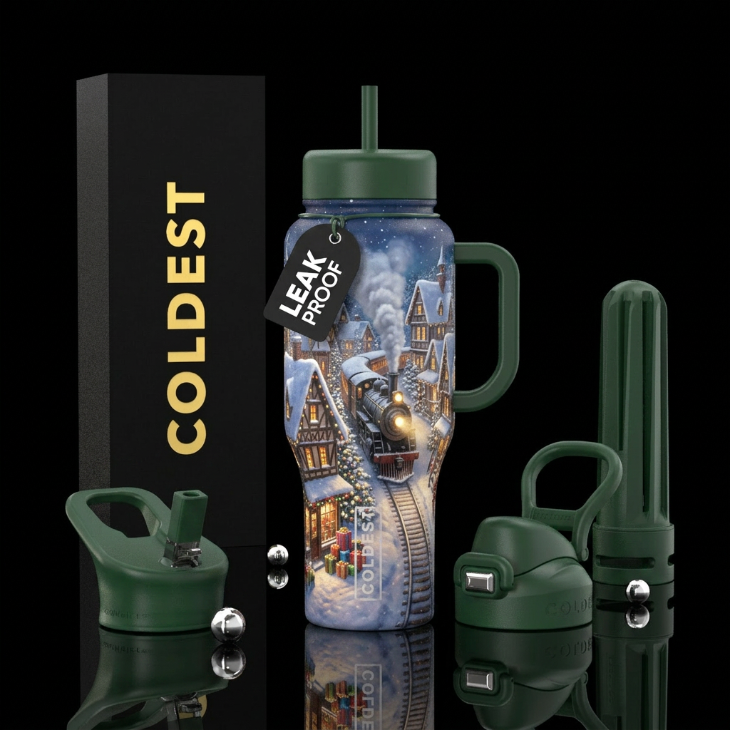 Winter Express water bottle design
