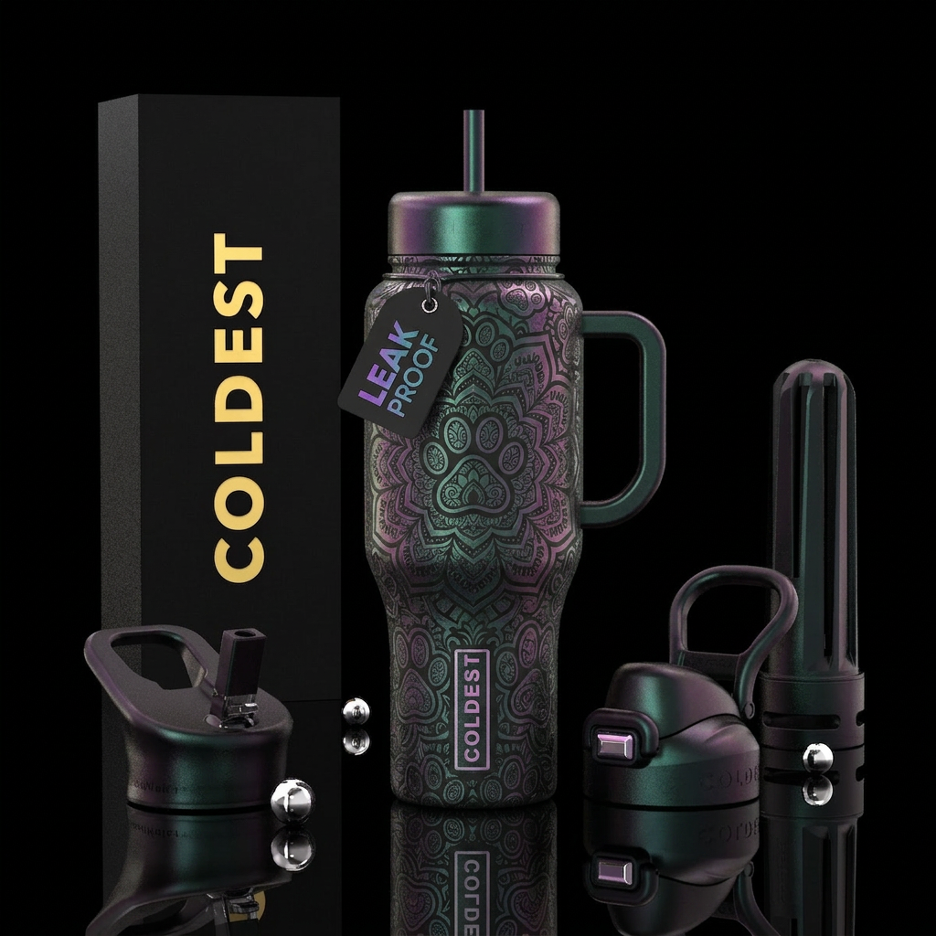 Paws Off water bottle design
