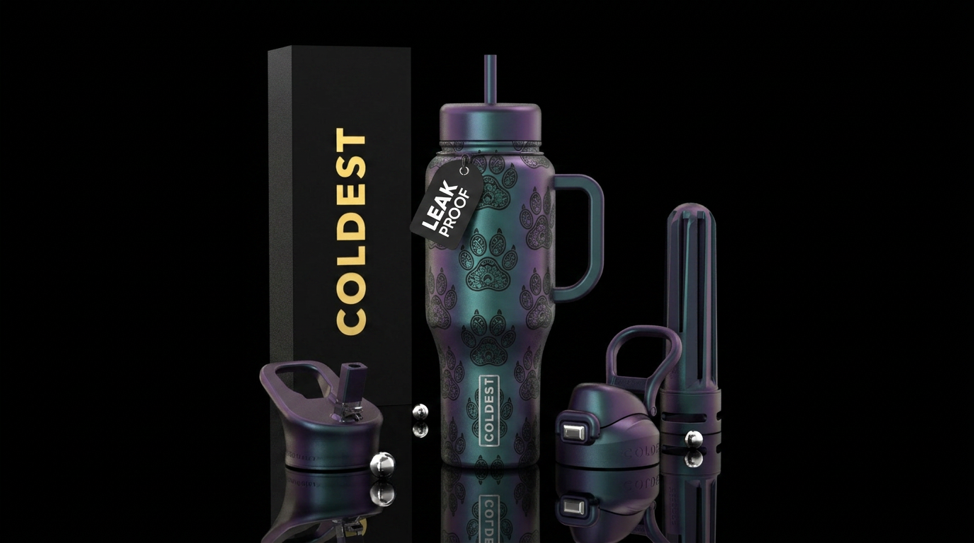 pearly paws water bottle design
