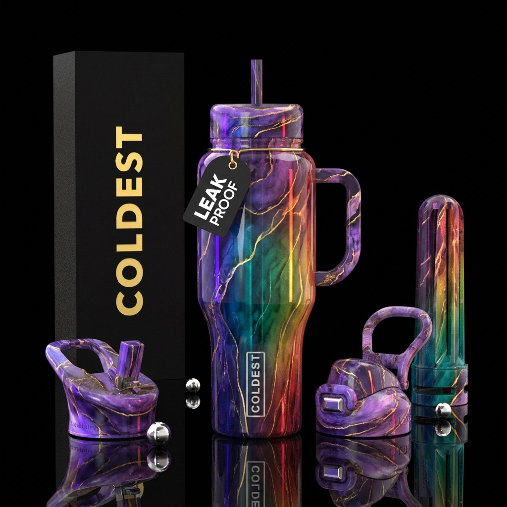 marble your world water bottle design