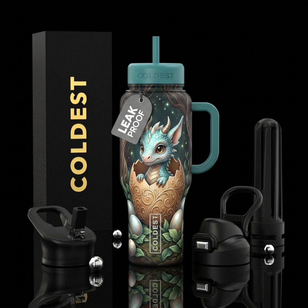 Hatching your world water bottle design