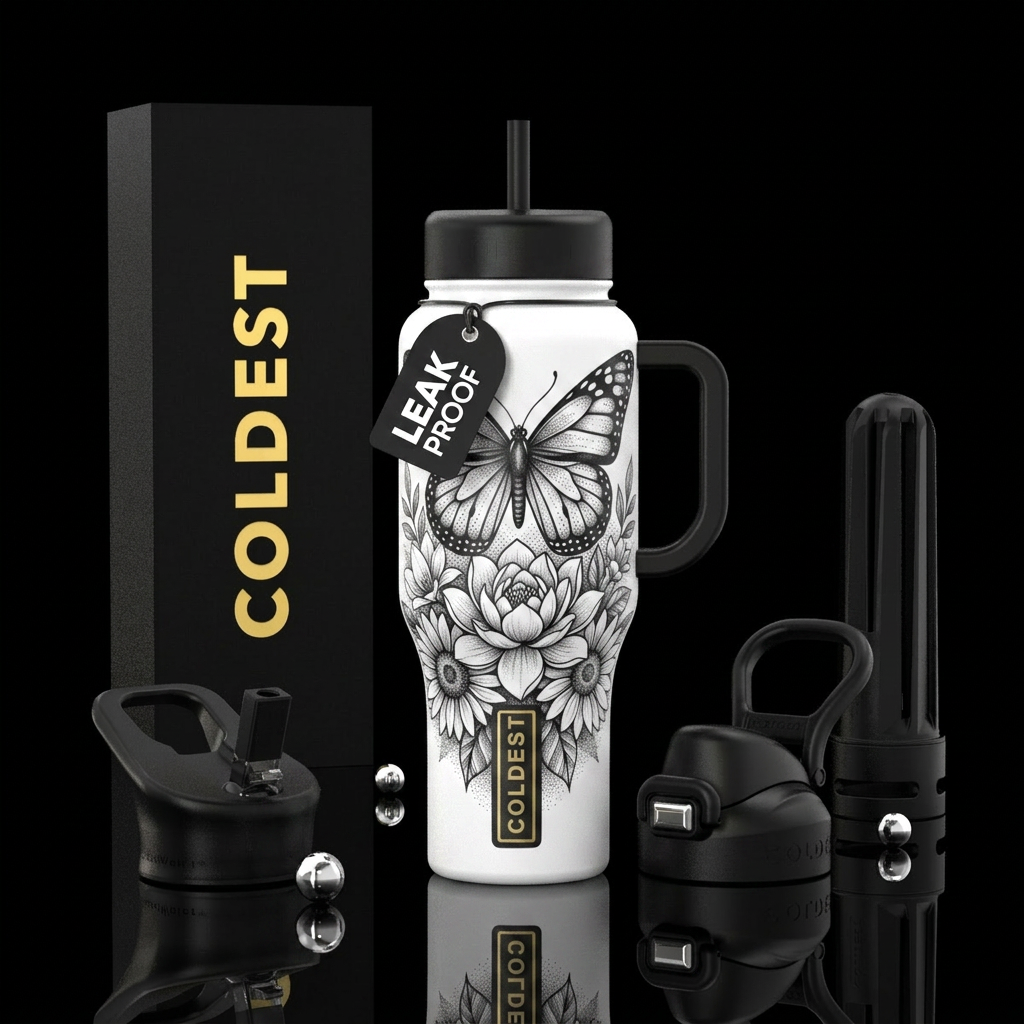 butterfly dreams water bottle design