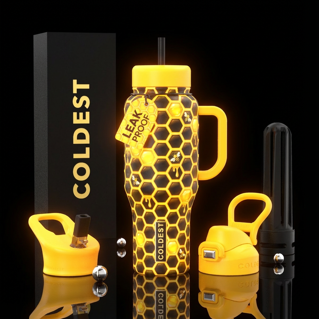 Beetastic water bottle design