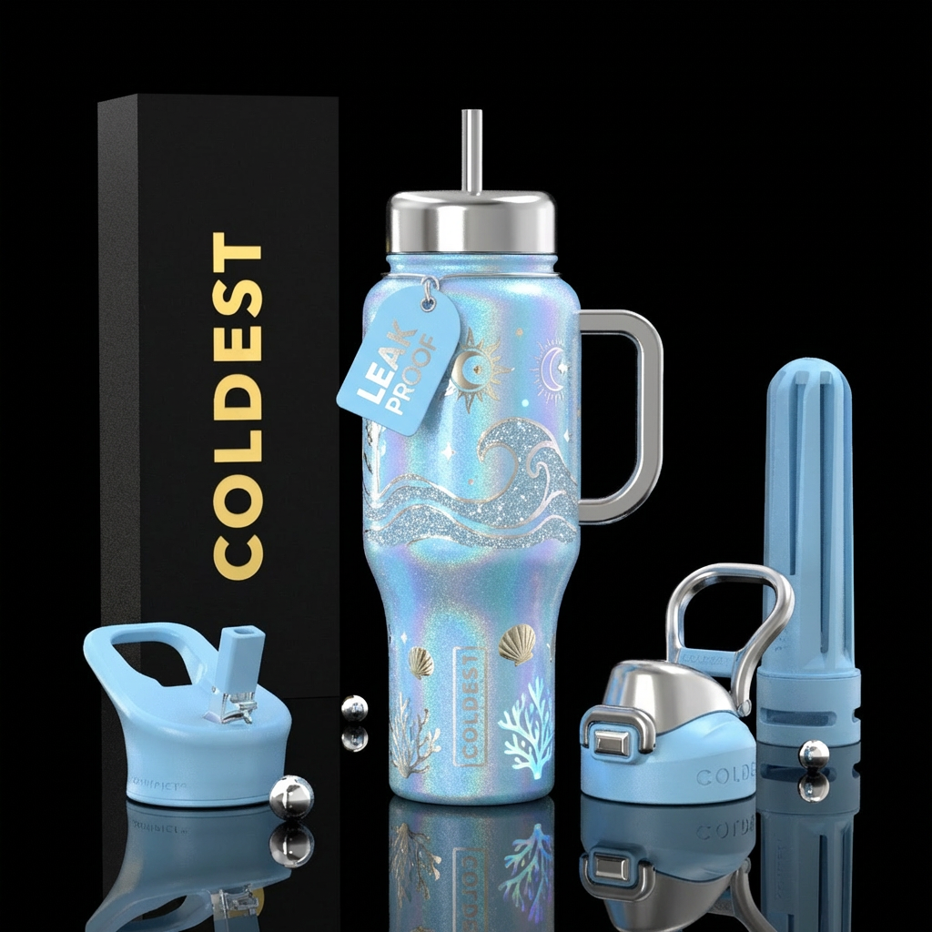 Beach Dreams water bottle design