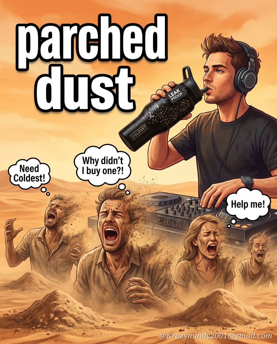 People turning to dust from dehydration because th... water bottle design