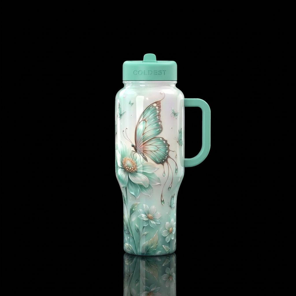 butterfly water bottle design
