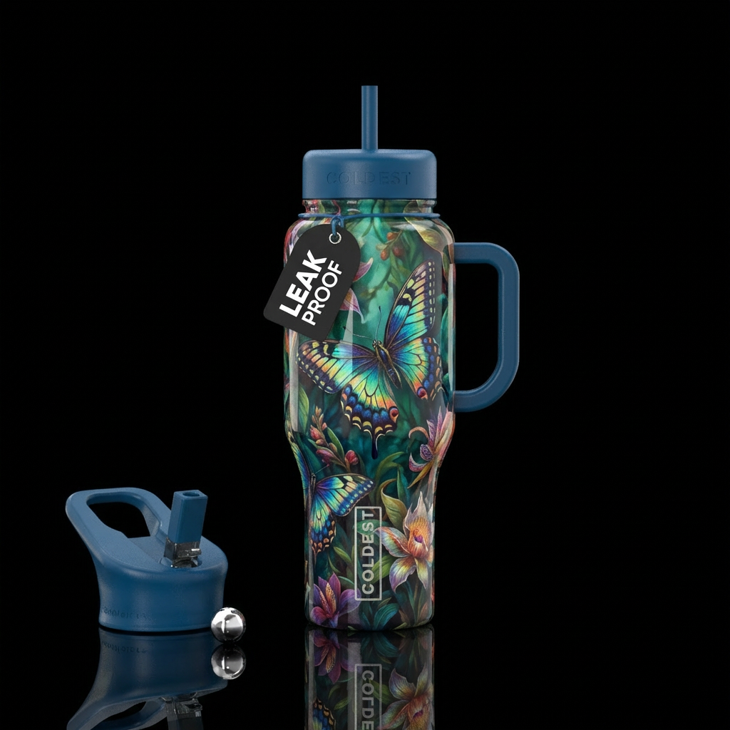 butterfly water bottle design