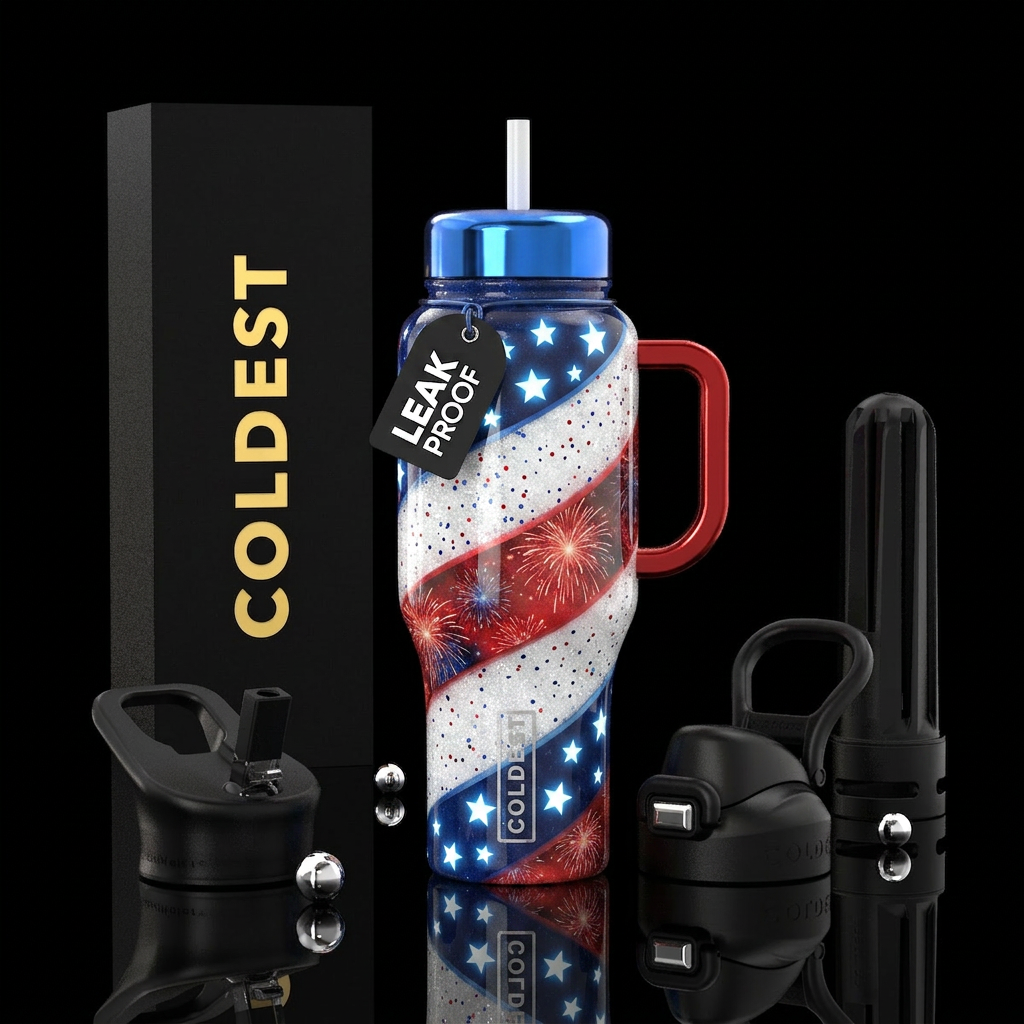 Patriotic water bottle design