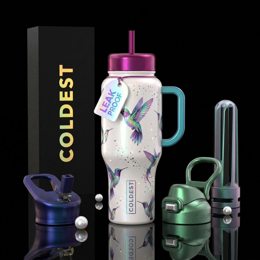 Hummingbirds water bottle design