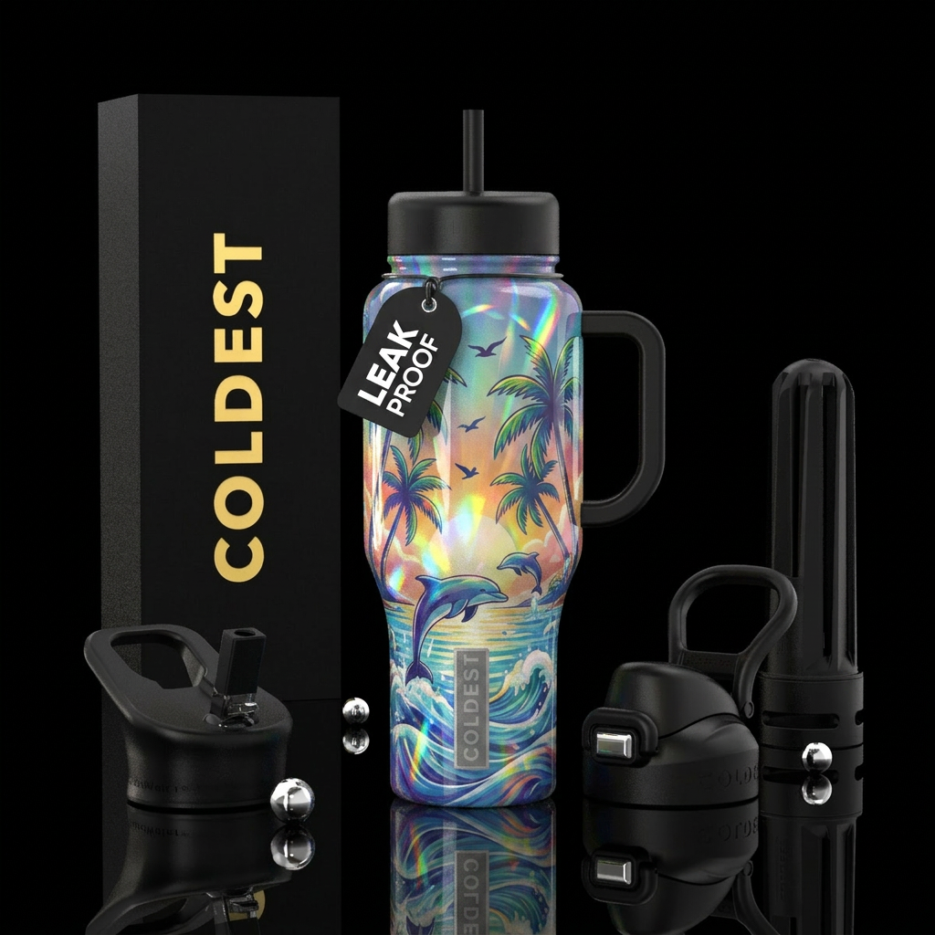 Dolphins water bottle design