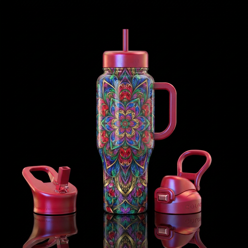 Art water bottle design