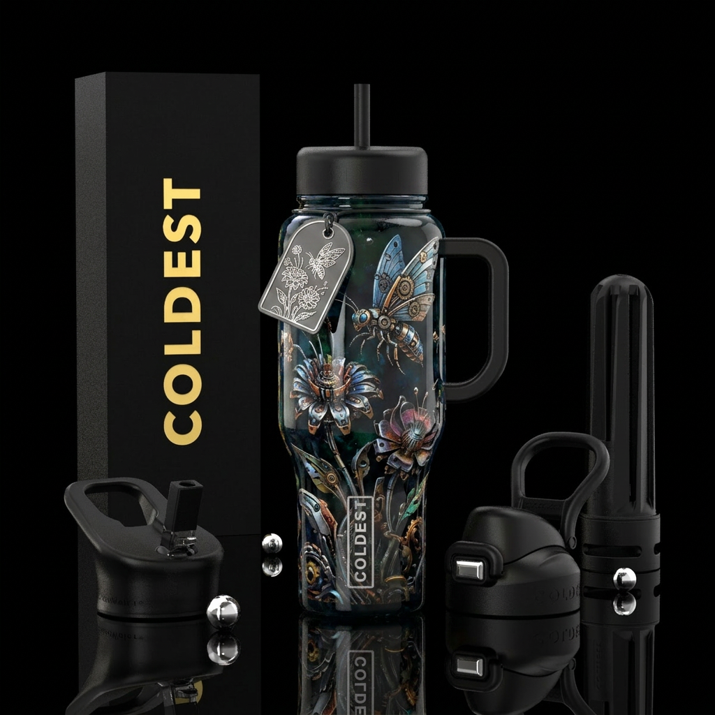 Art water bottle design