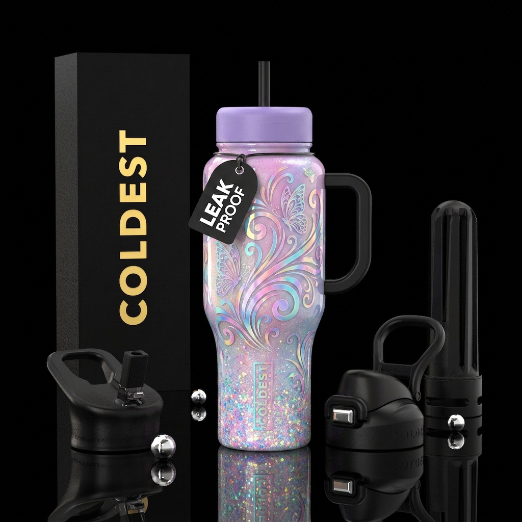 Art water bottle design