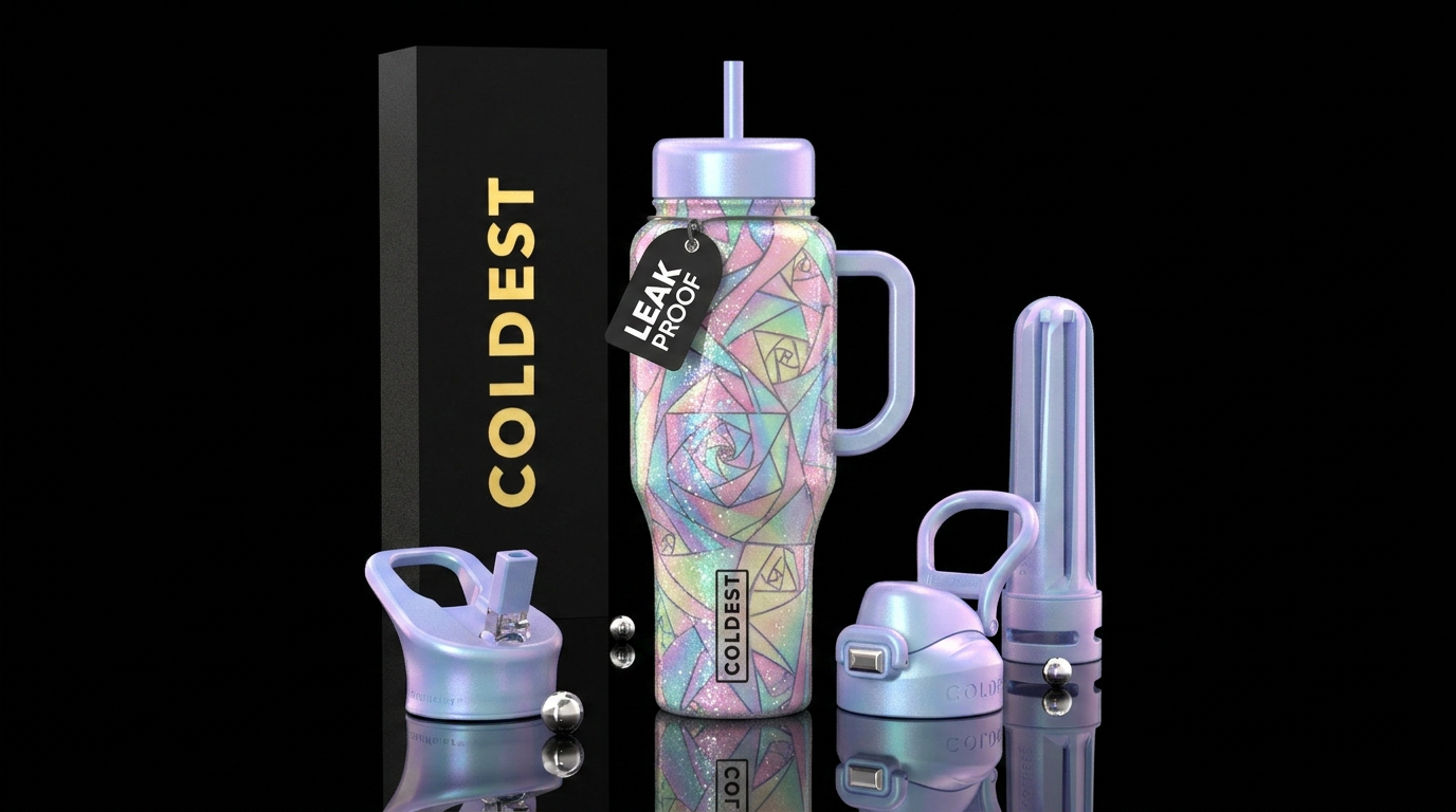 Art water bottle design