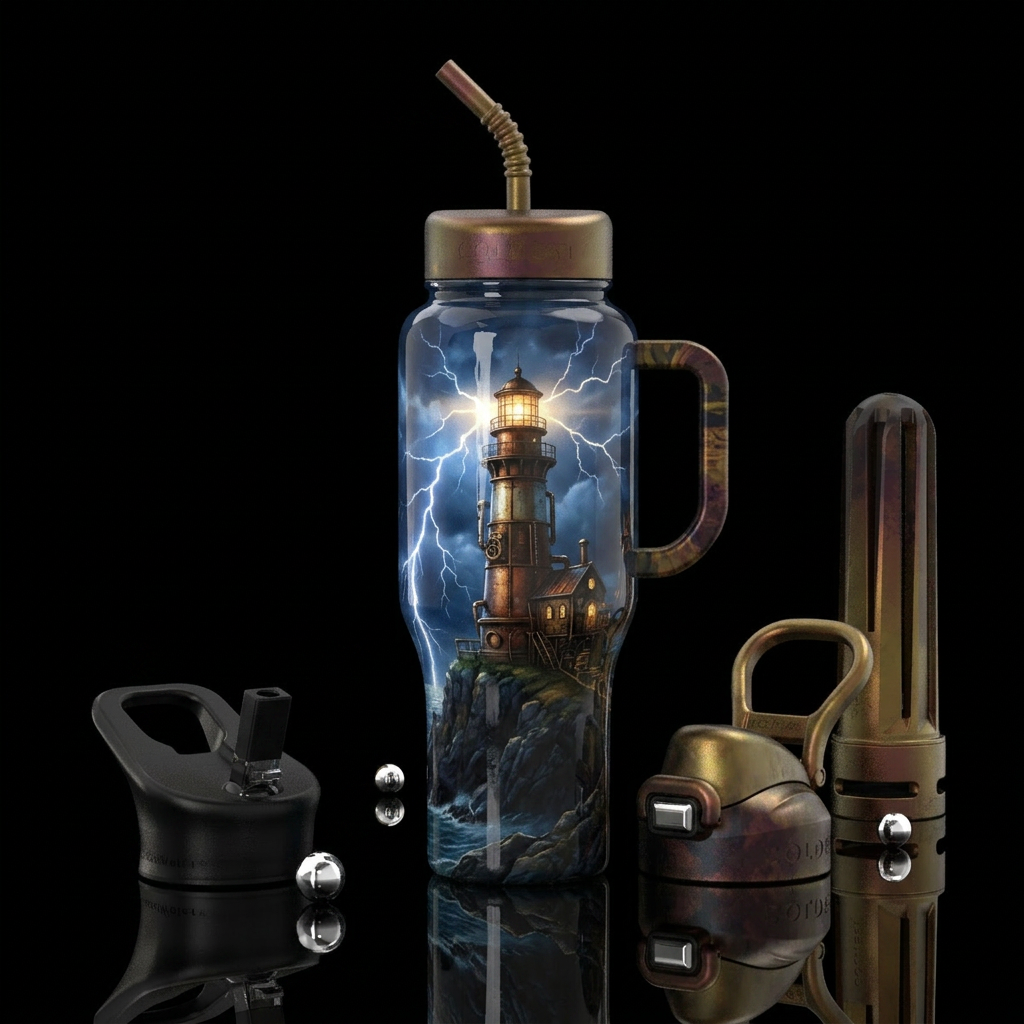 Art water bottle design