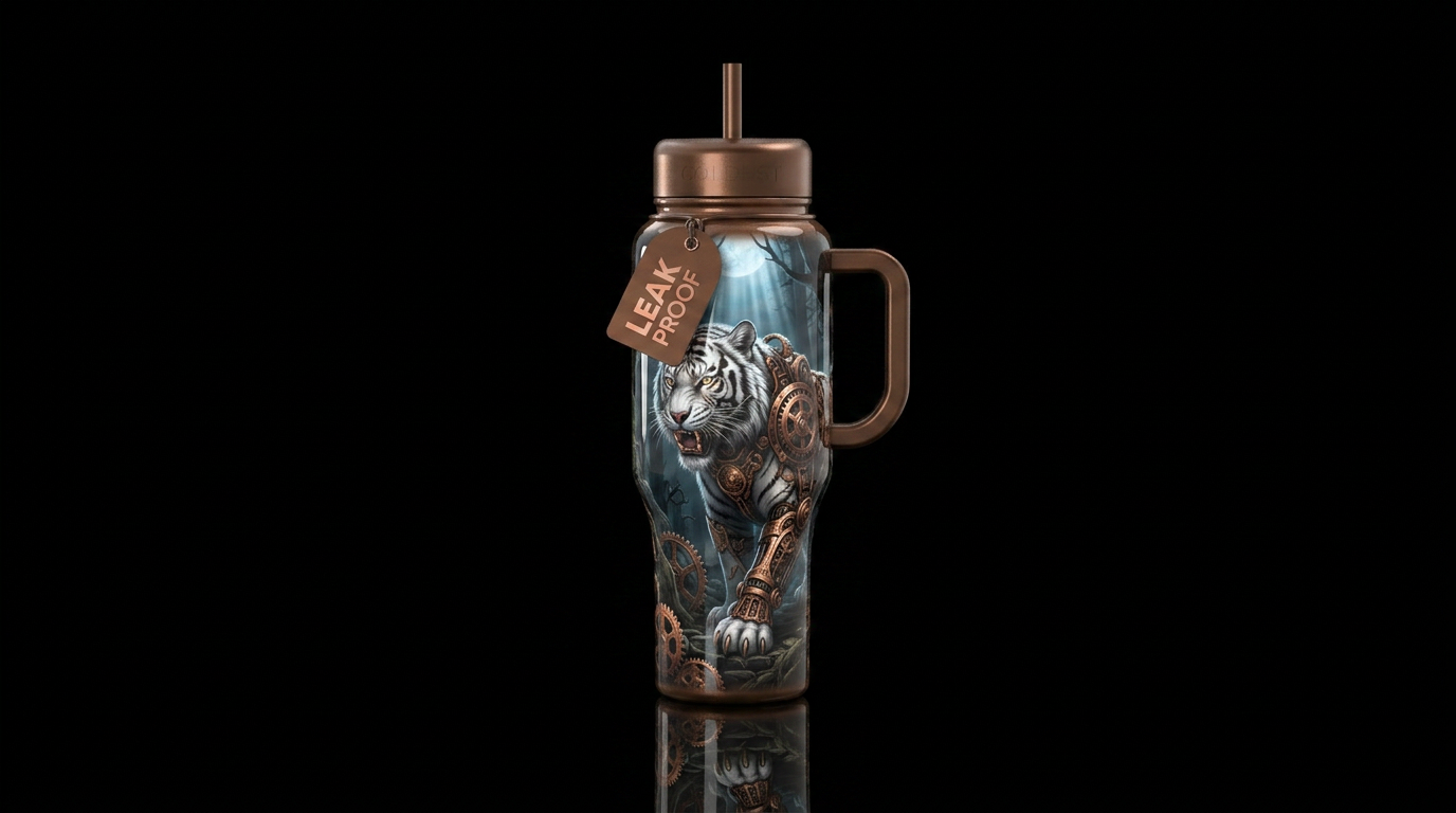 Art water bottle design