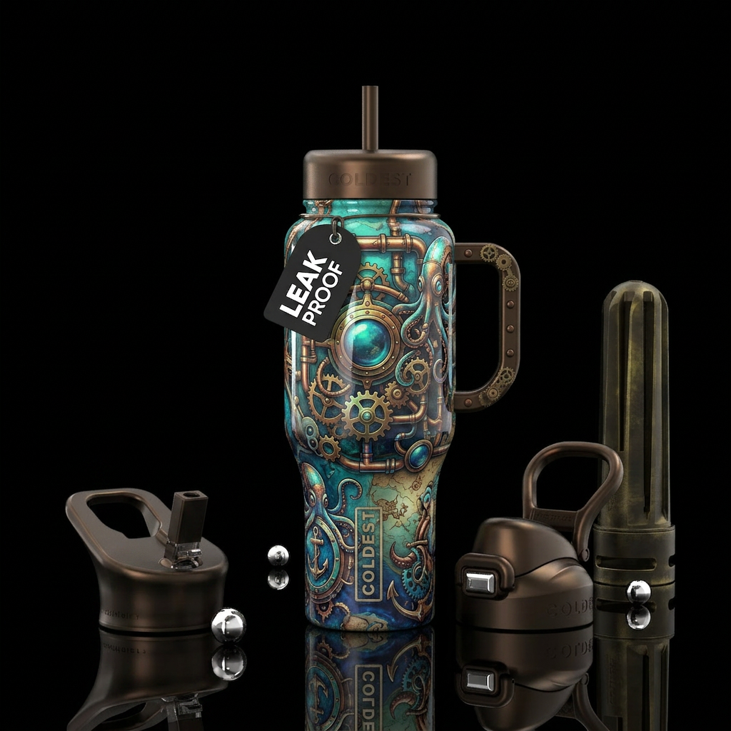 Nautical water bottle design