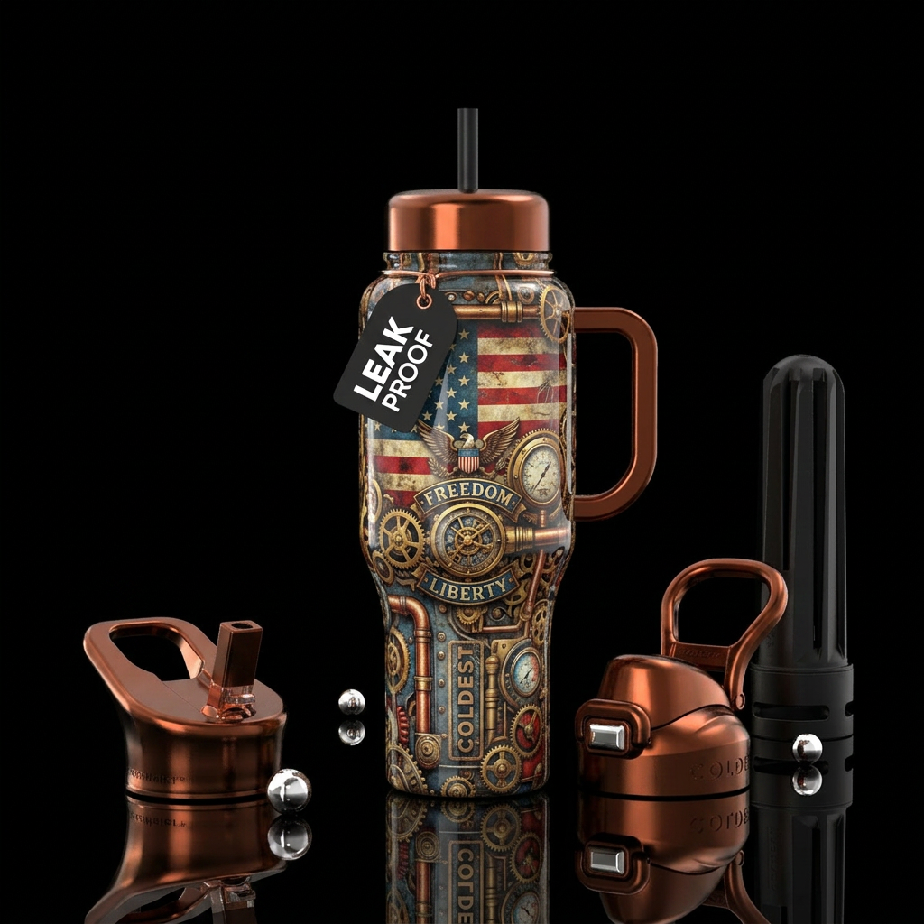 Patriotic water bottle design