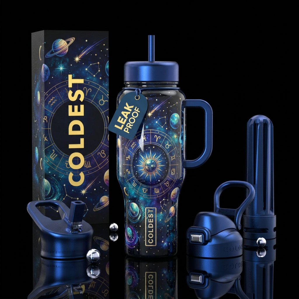 Art water bottle design