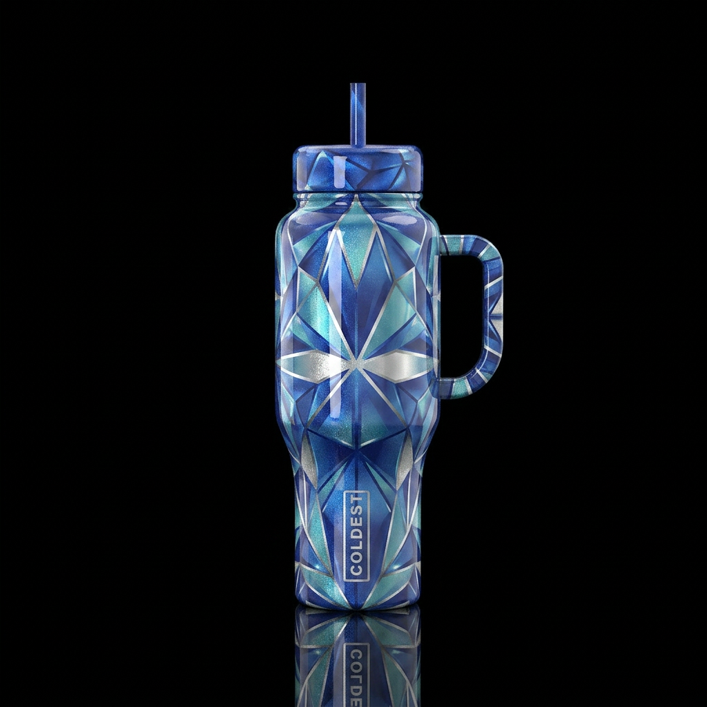 Art water bottle design