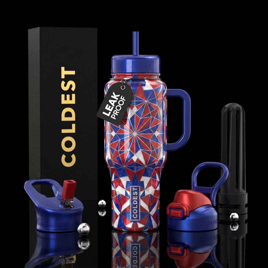 Patriotic water bottle design
