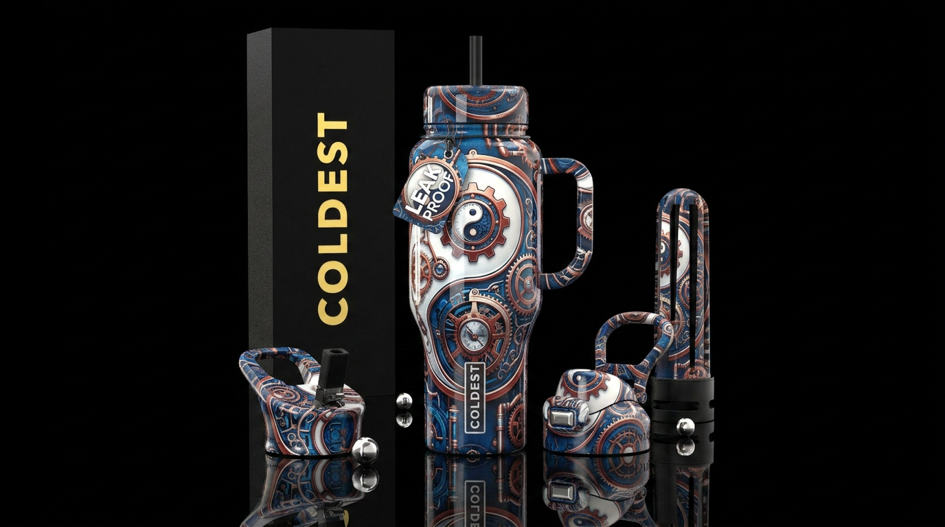 Art water bottle design
