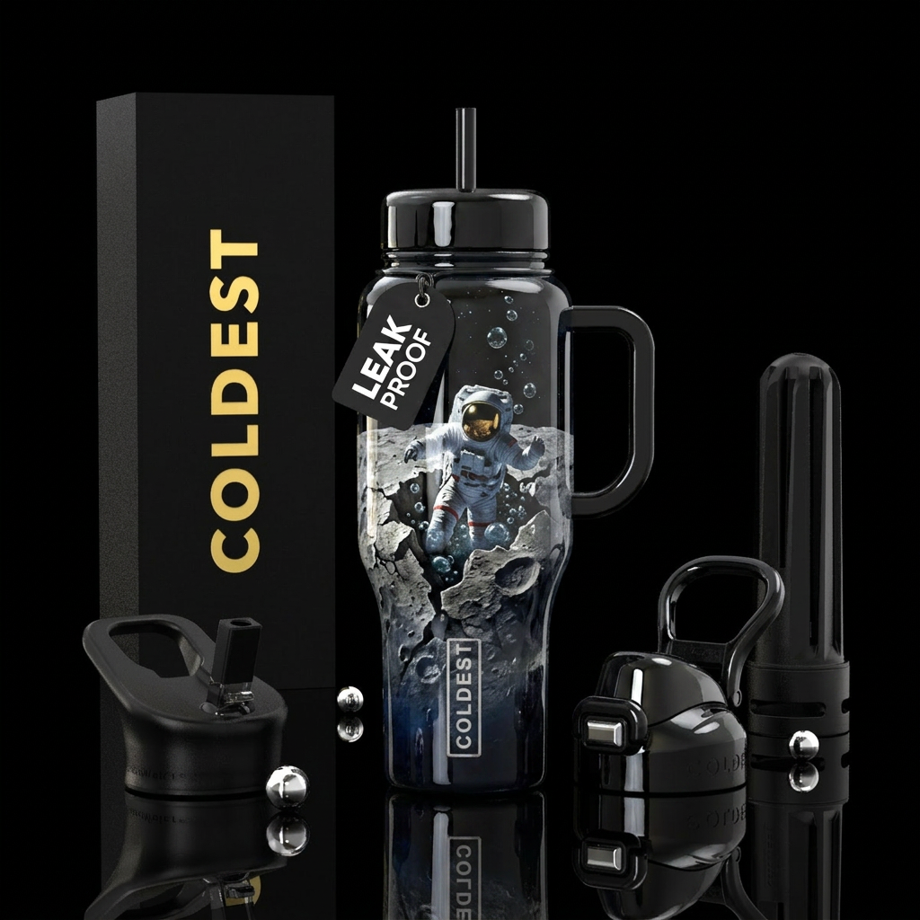 Art water bottle design