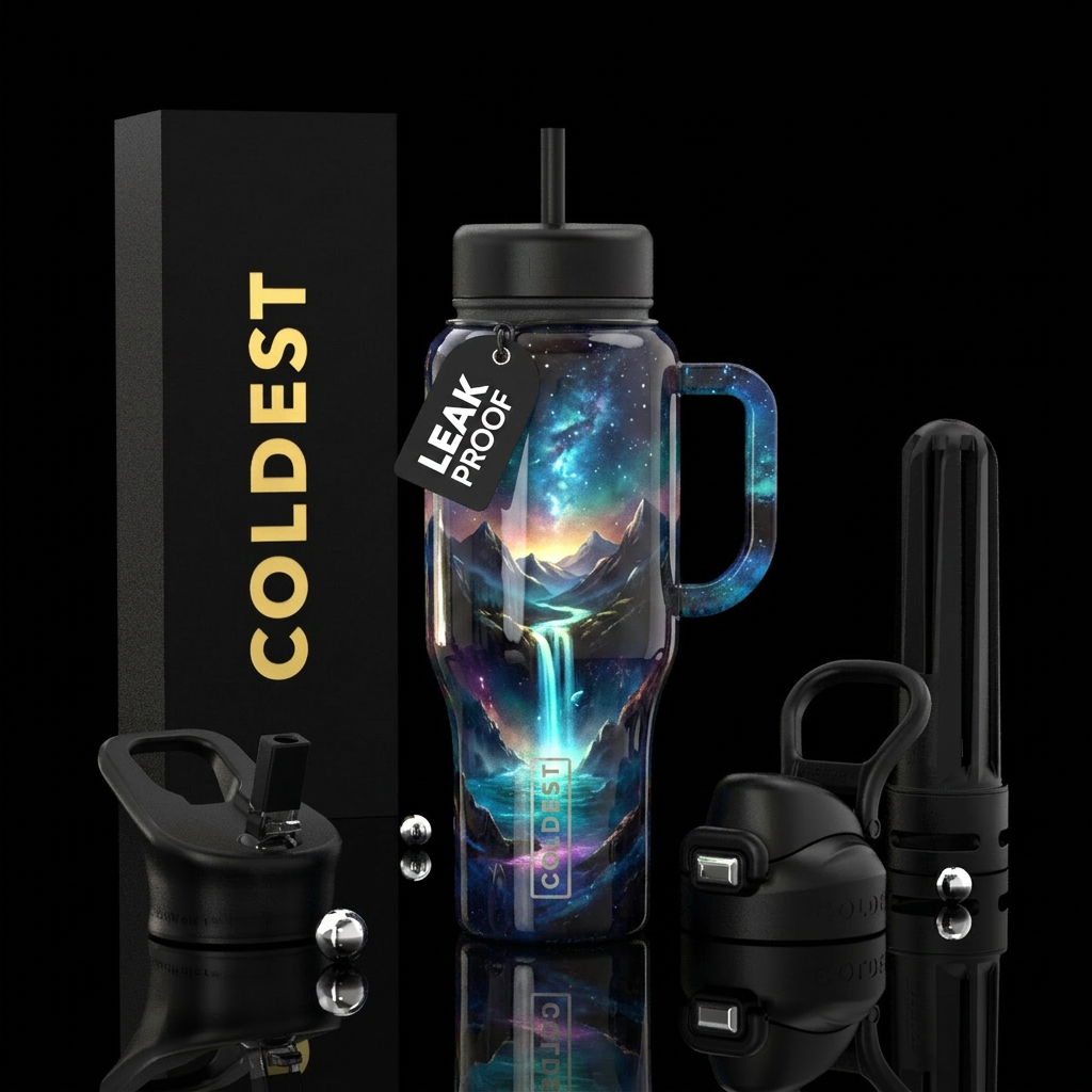 Art water bottle design