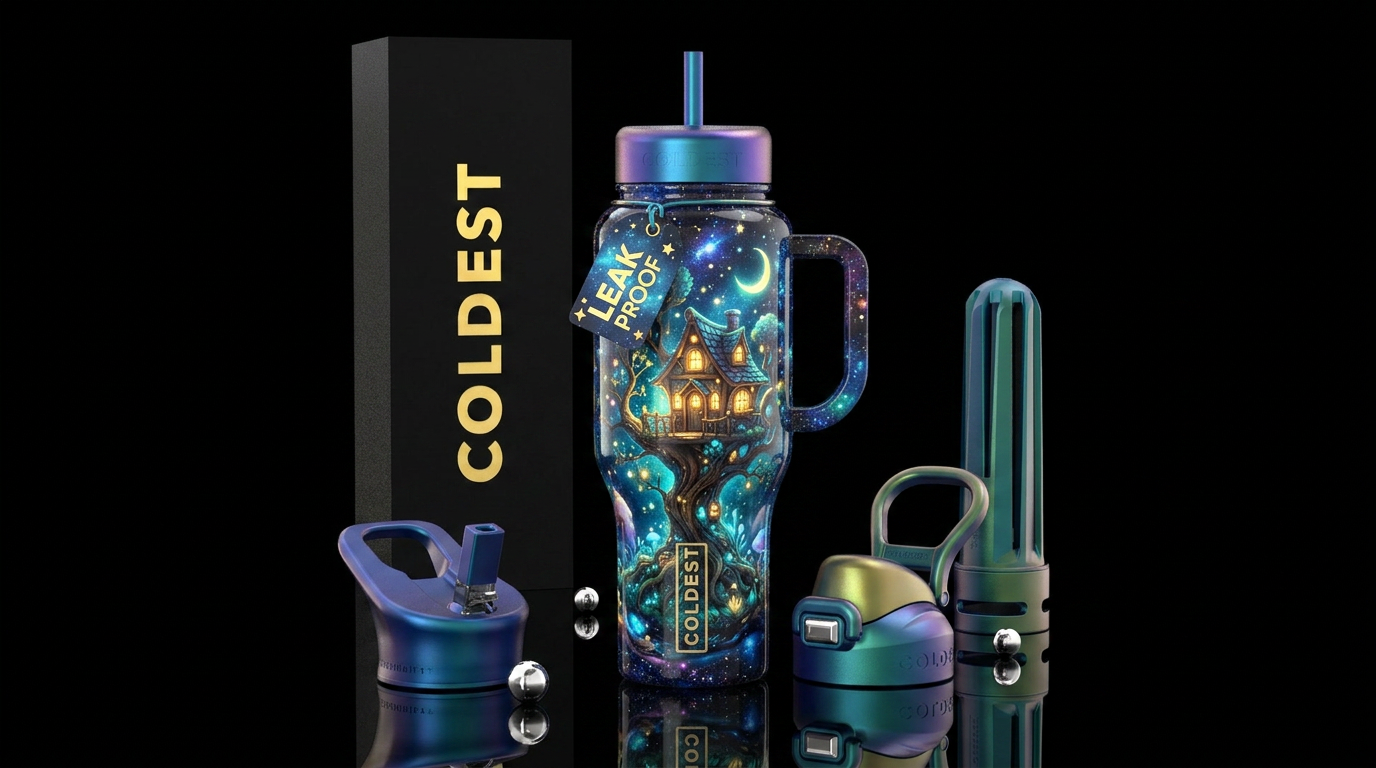 Art water bottle design