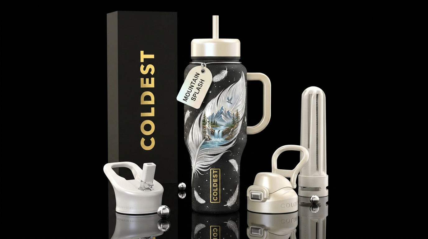 Art water bottle design
