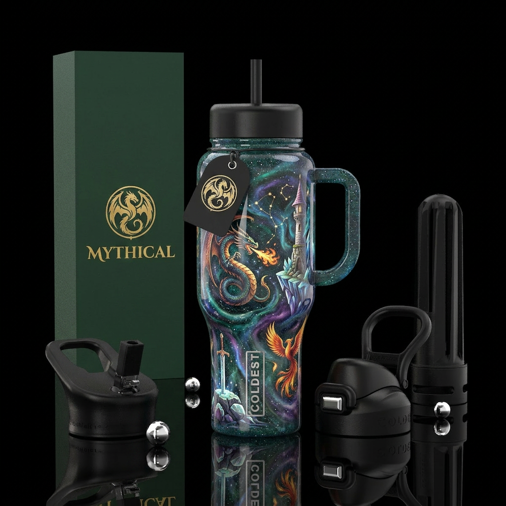Fantasy water bottle design