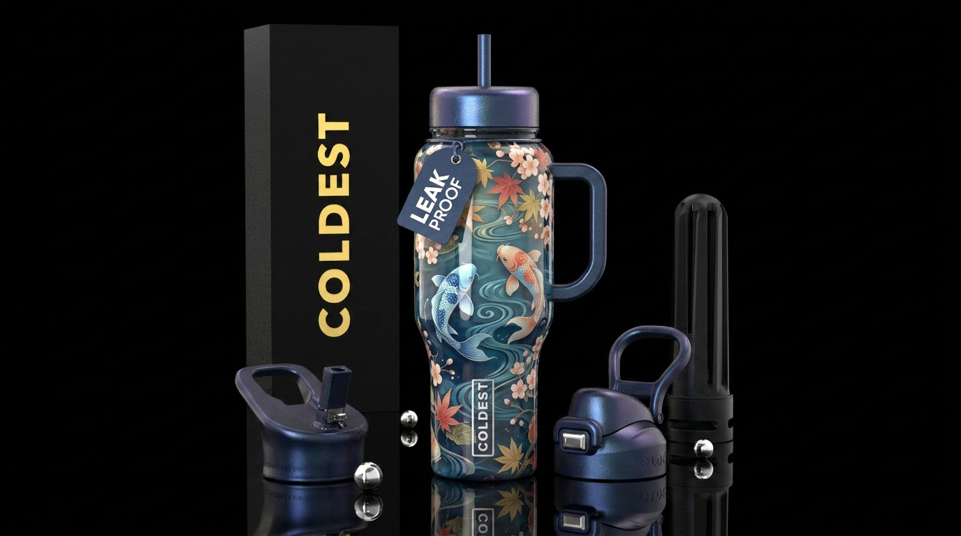 Serene water bottle design