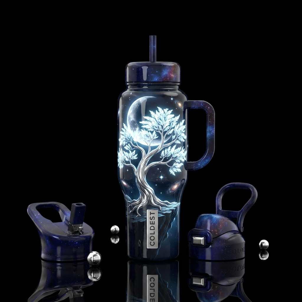 Art water bottle design