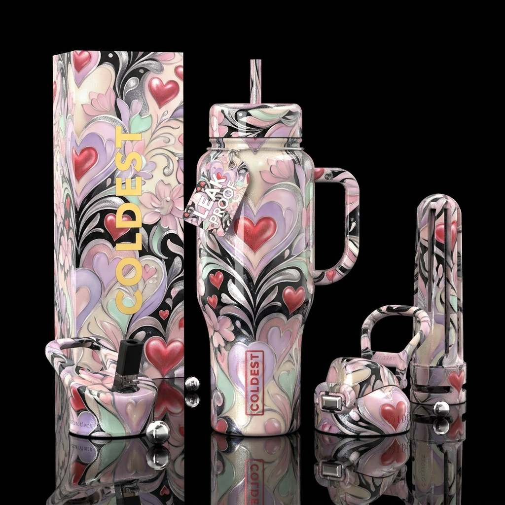 Art water bottle design
