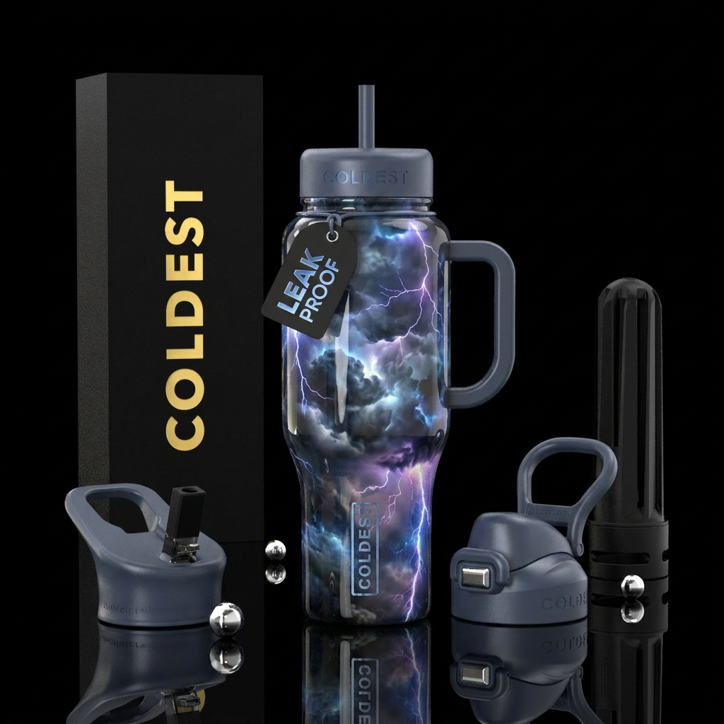 Stormy water bottle design